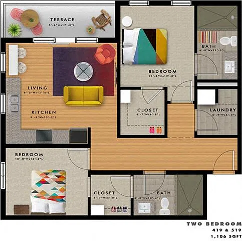 Floor plan 2 B2-J