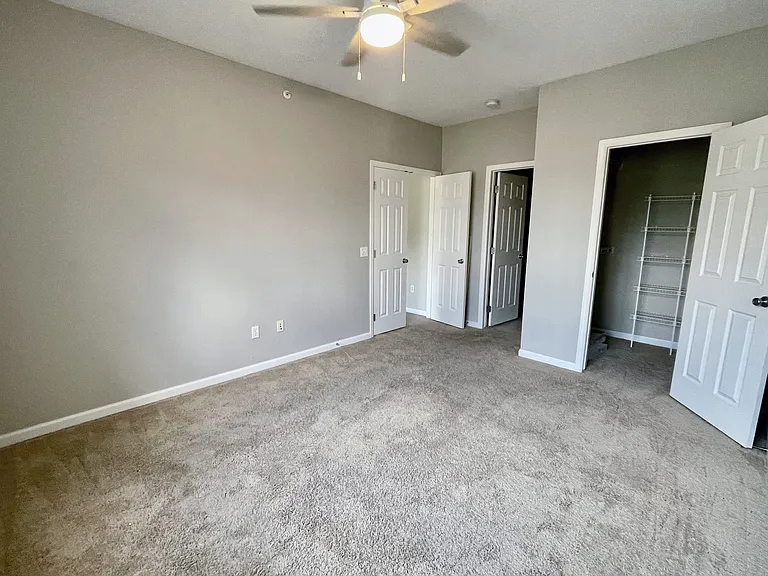 Master bedroom with master bathroom