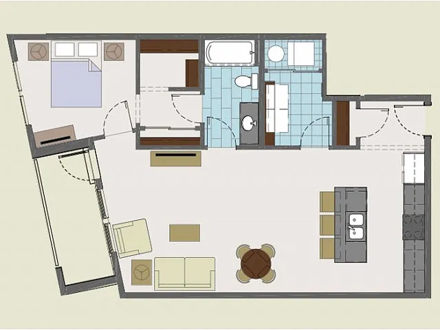 Floor plan 211 / 311 / 411