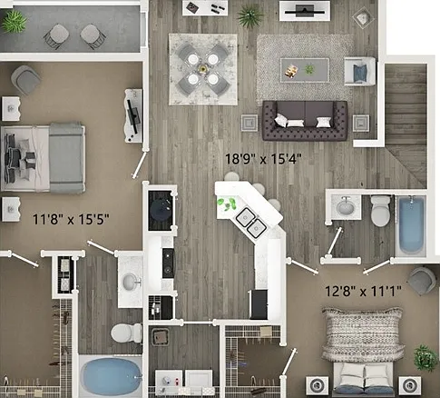 Two Bedroom Two Bath Floor Plan Two Bedroom Two Bath Floor Plan