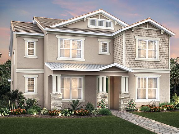 Exterior C2B with inviting front porch