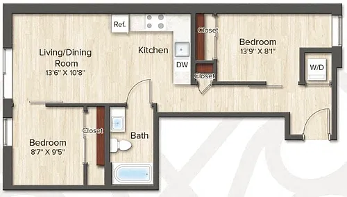 Floor plan The Dean (A7)