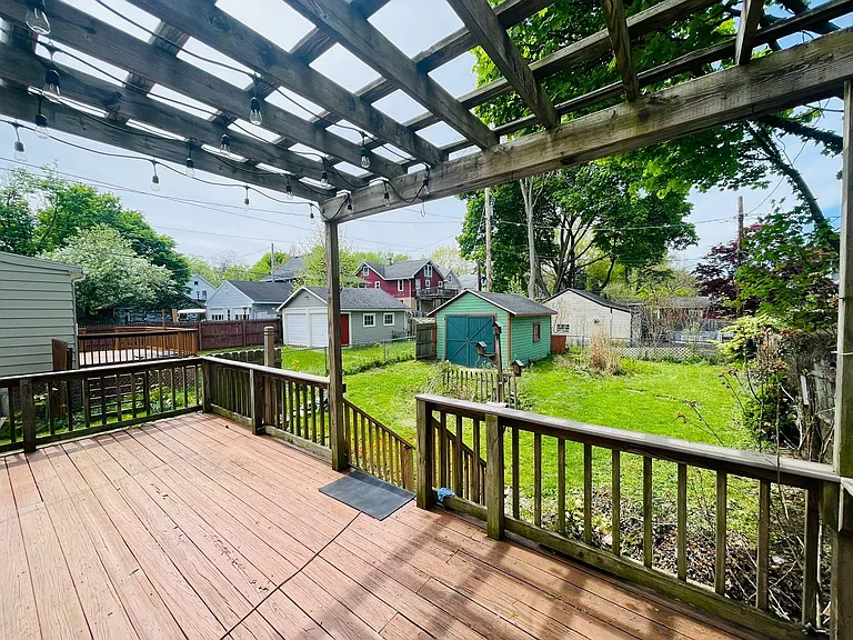 Deck and Backyard