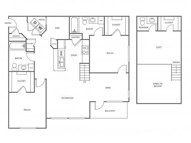 Floor plan B1L - Renovated