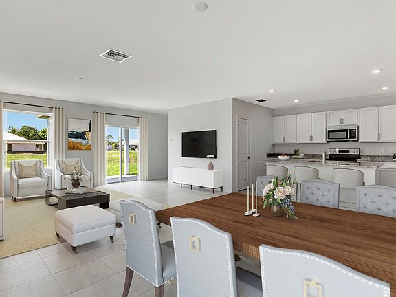 Dining area near kitchen