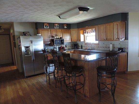 Kitchen with granite tops