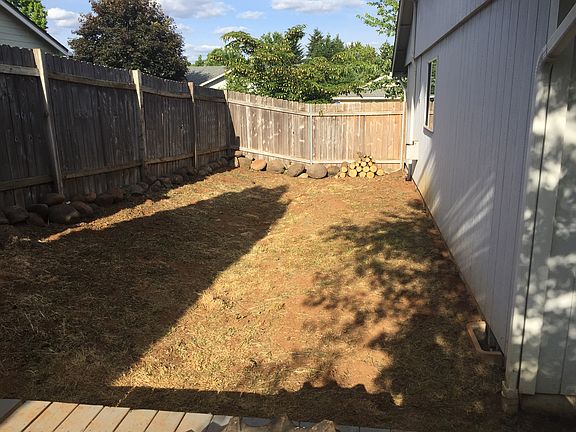 Side back yard
