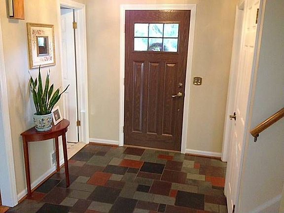 Foyer entrance with slate