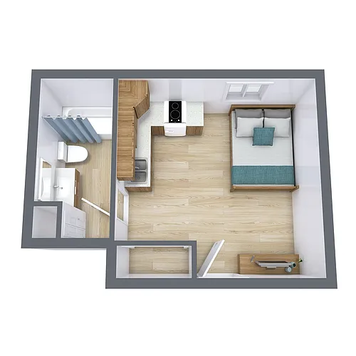 Floor plan Studio 01C