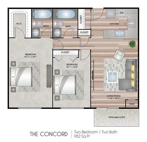 Floor plan Concord Tower