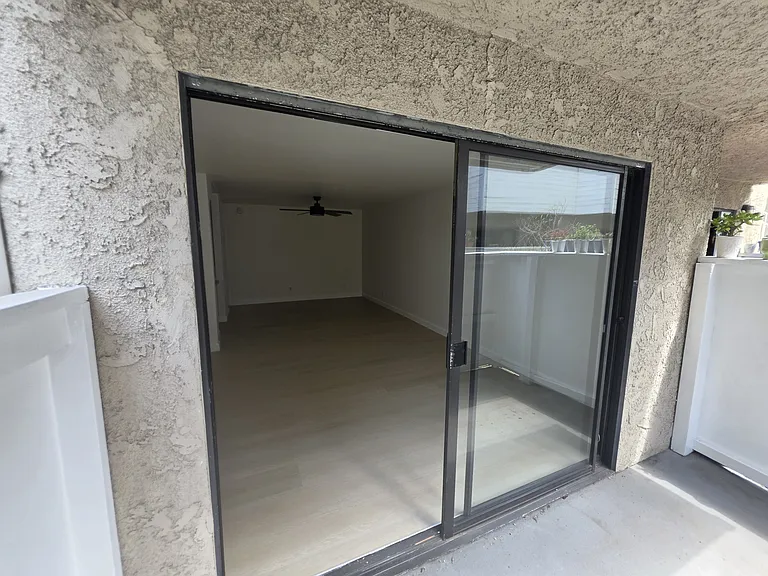 Luxury sliding door to patio.
