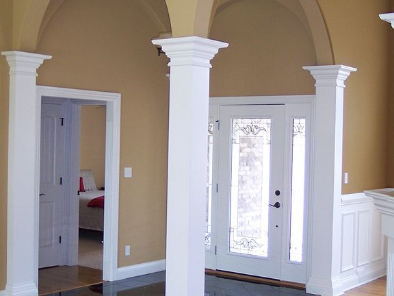 Extensive Arches, columns and Trim Work..