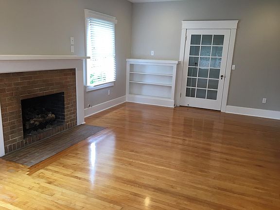 Living Room with Built In Shelving