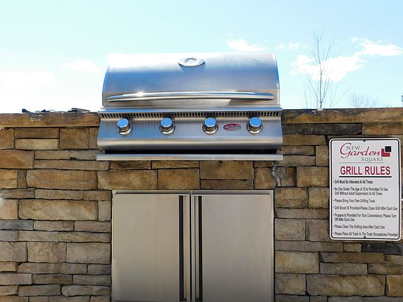 outdoor grilling area