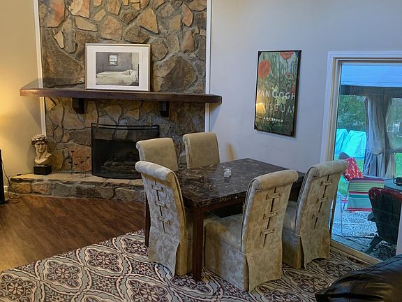 Main room area fireplace