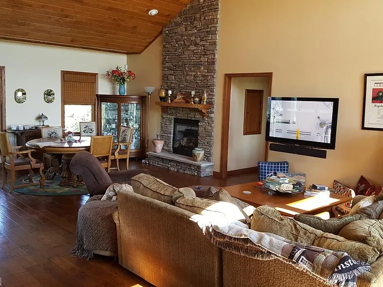 great room and dining room