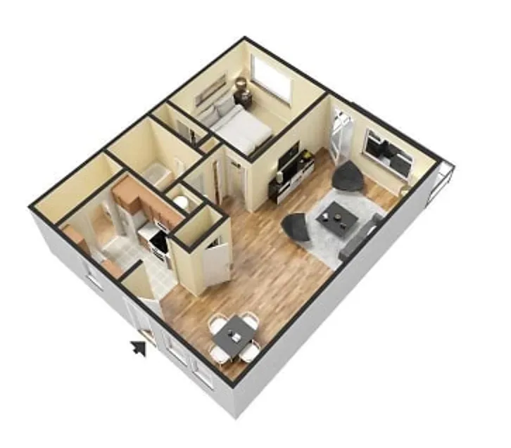 Floor plan 1X1