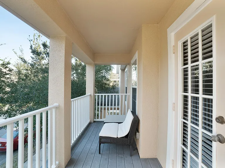 Upstairs master bedroom private balcony