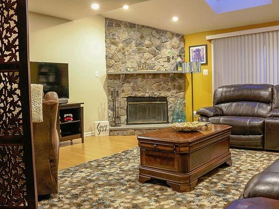 Living Room with Skylights
