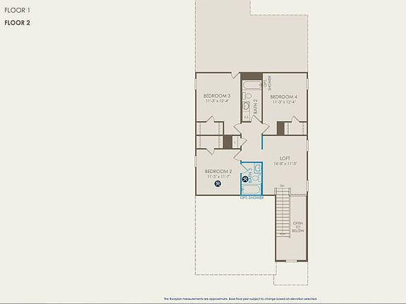 Nordheim Floor Plan, Quick Move-In Home, Floor 2