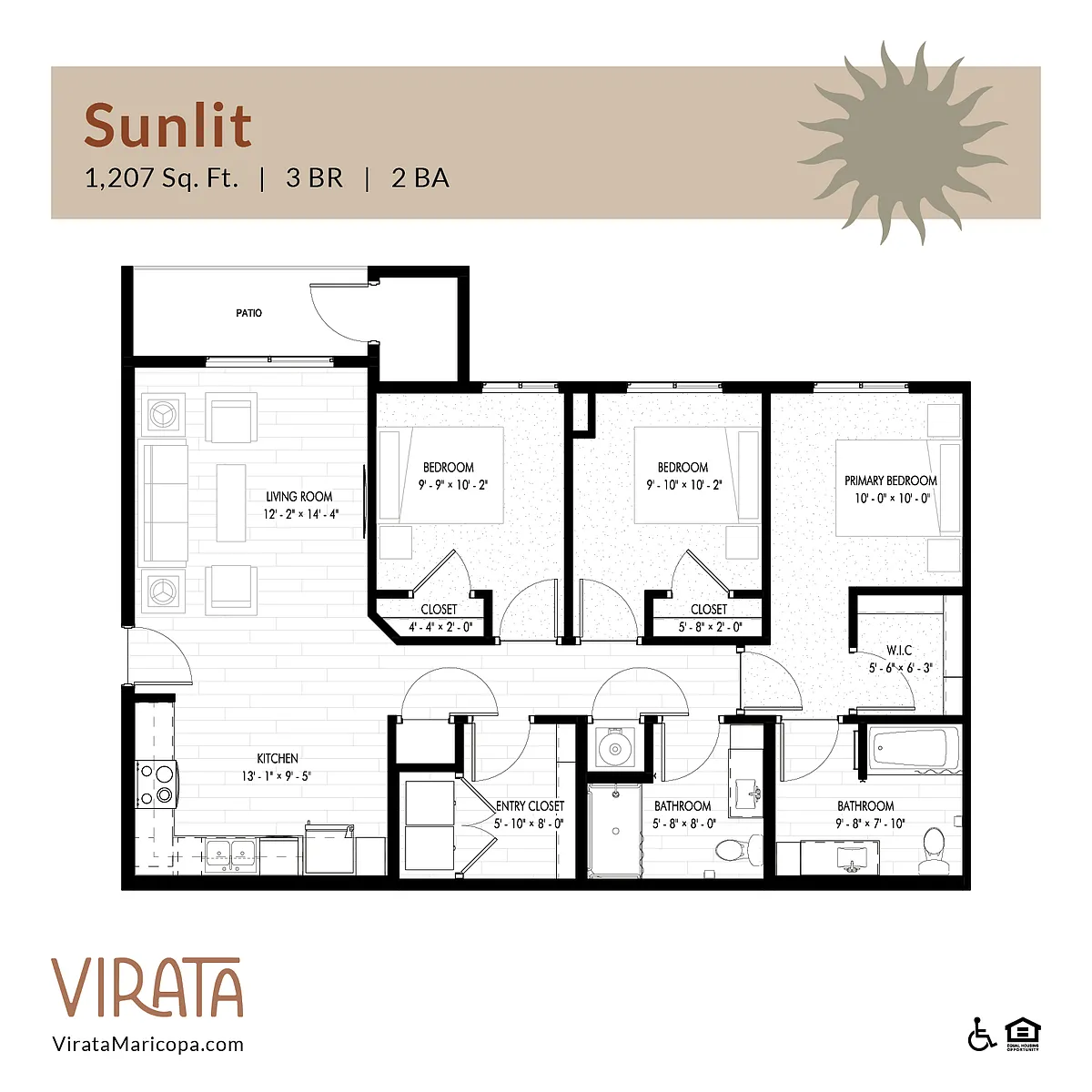 Floor plan Sunlit