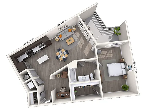 Floor plan A4B
