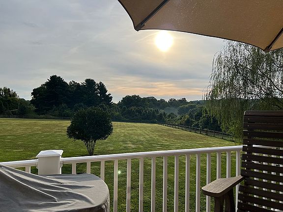 Backyard from private deck