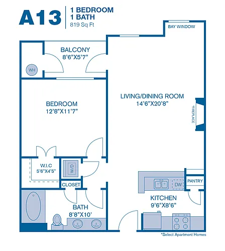 Floor plan A13