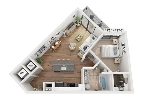 Floor plan The West End Deluxe
