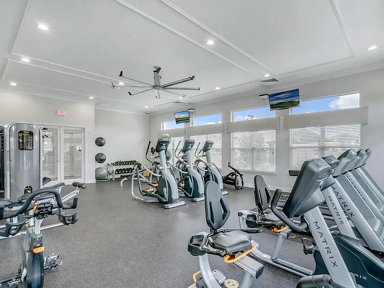 State of the art fitness center - free weights, strength training machines, treadmills, bikes, rowers & elliptical machines!