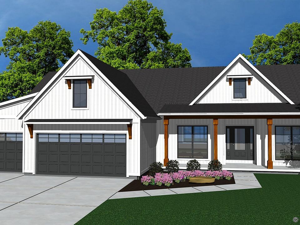 Rendering of a new finished Sycamore home in Whisper Meadow.