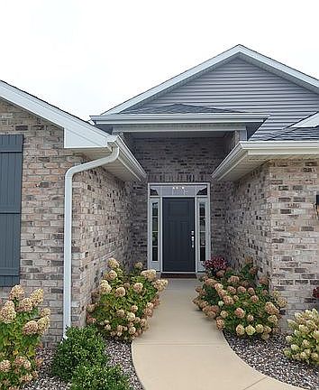 A beautiful brick front. 