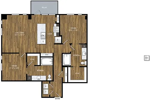 Floor plan B-120