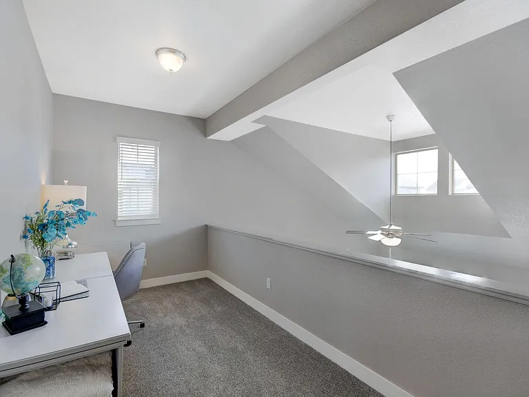 Upstairs Loft. View the Main Floor Great Room. Brightly lit office or project room.