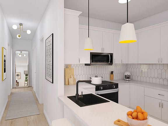 Kitchen and main hall