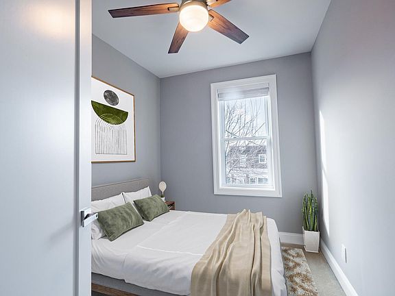 Bedroom 3. This image shows a virtually furnished space. Bedrooms come unfurnished.