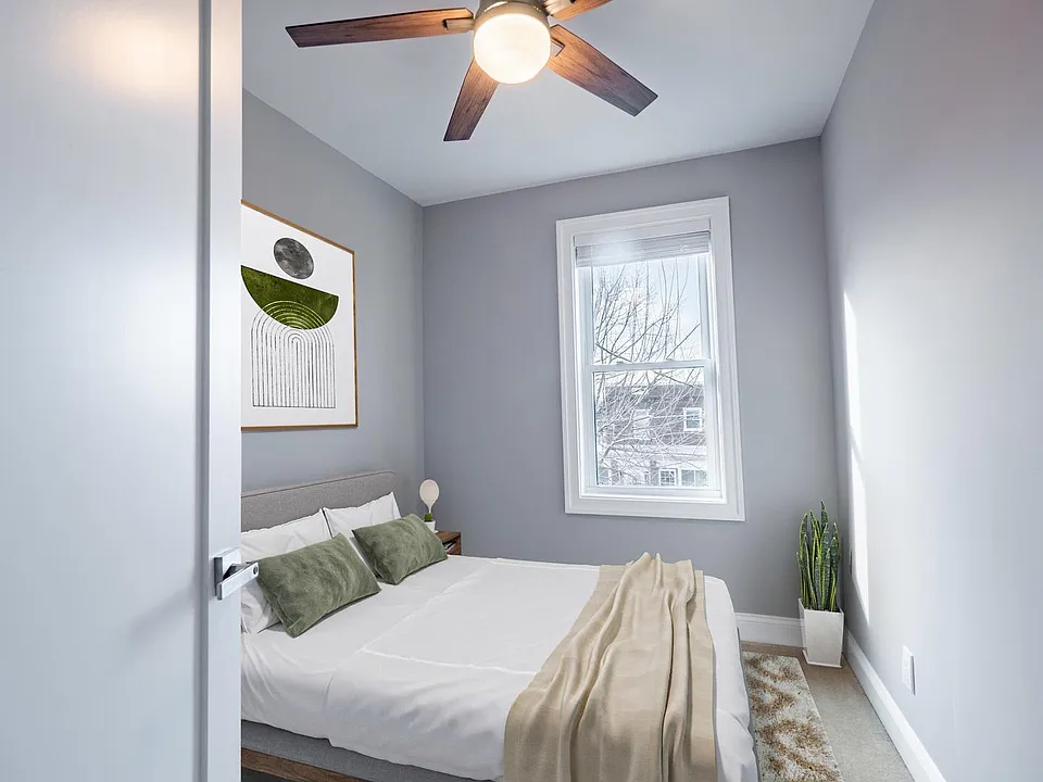 Bedroom 3. This image shows a virtually furnished space. Bedrooms come unfurnished.