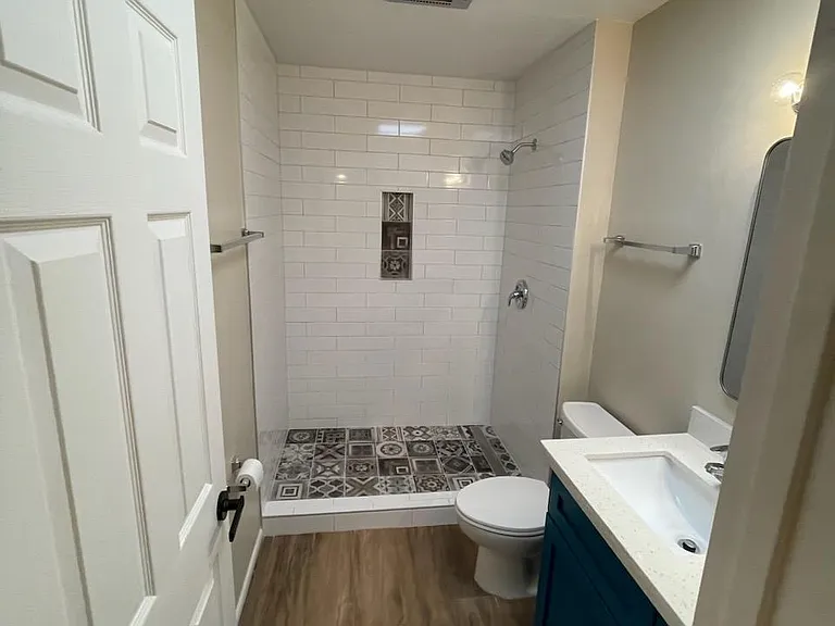 Newly remodeled bathroom.