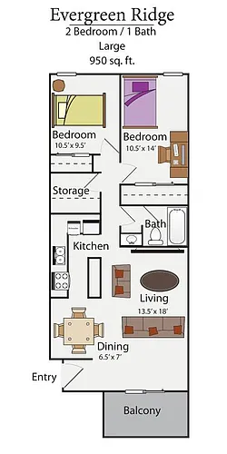 Floor plan 950