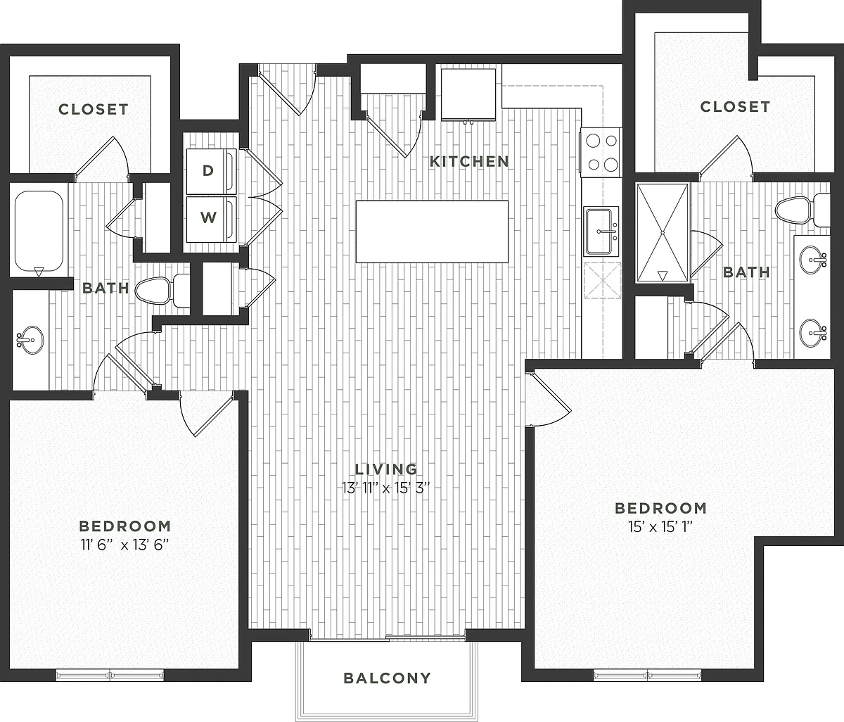 Floor plan 2B ALT3