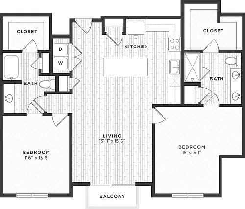 Floor plan 2B ALT3