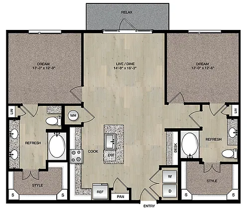 Floor plan B2A