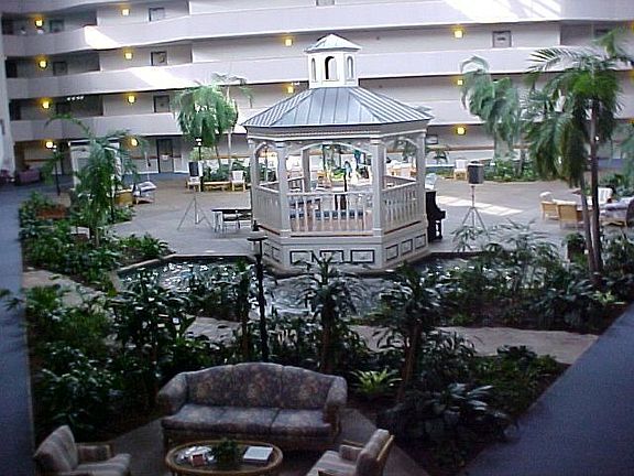 Condo has view of gazebo and fountain!