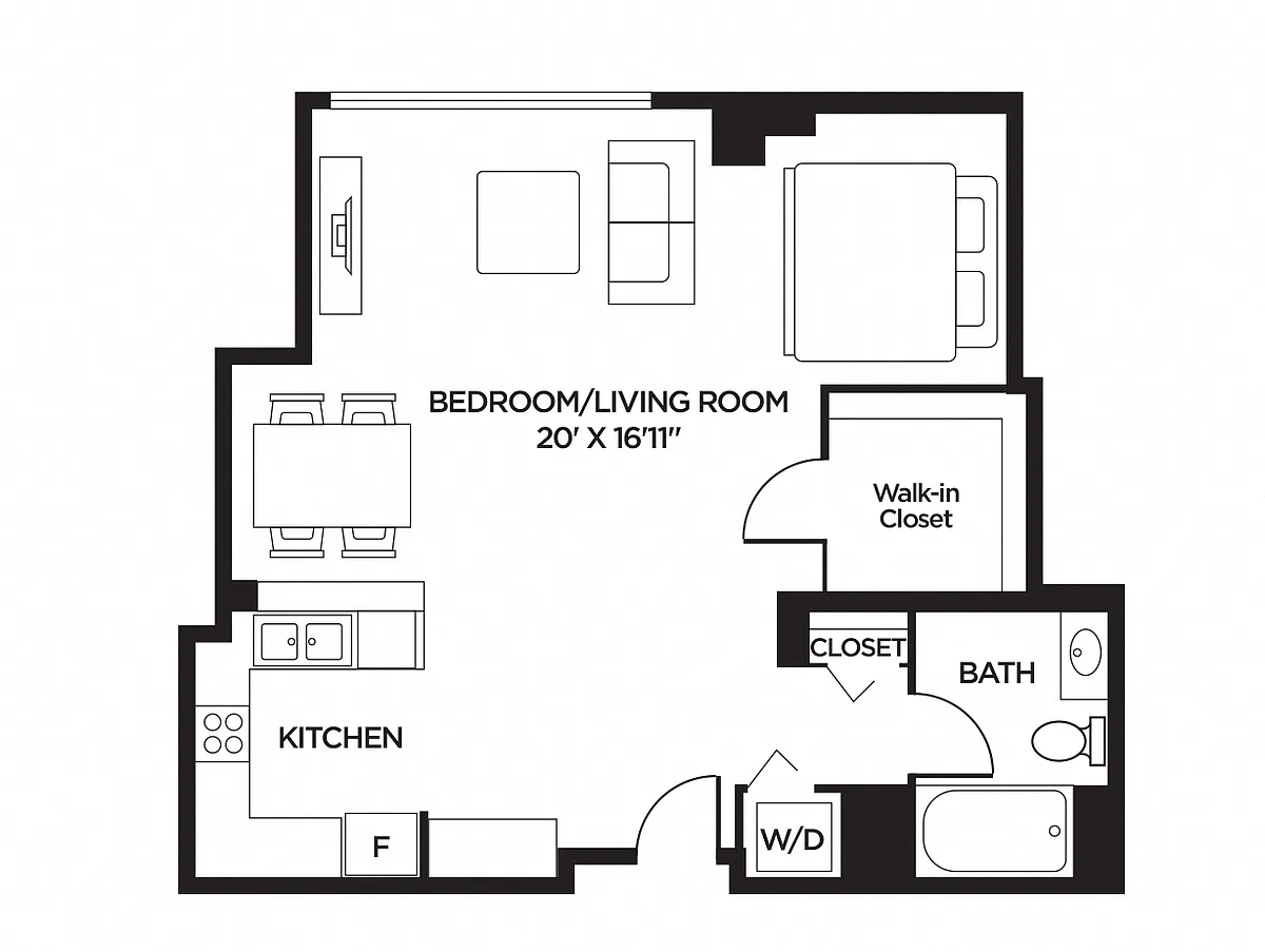 Floor plan Studio - SD1