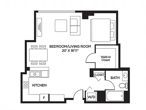 Floor plan Studio - SD1