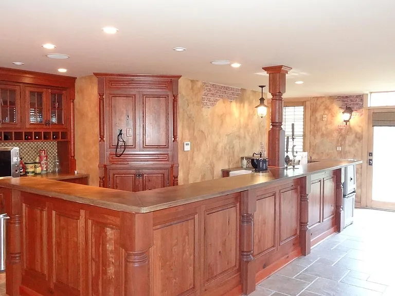 Bar w Conventional Oven, Mini Ref, Dish Washer, and Sink in Walk-out Basement