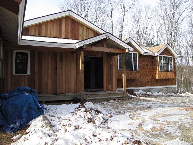 Newly constructed front porc