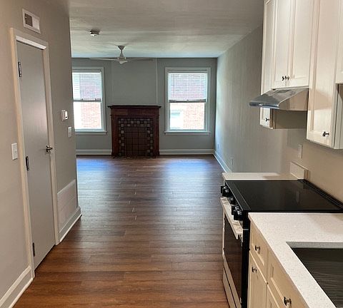 Kitchen facing studio