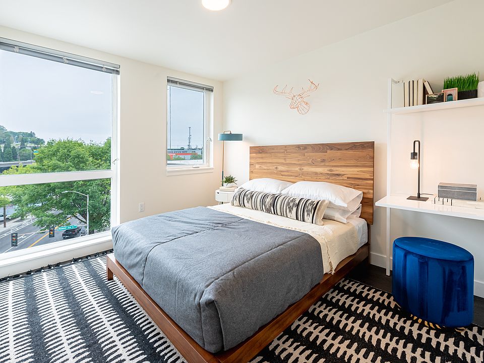 Bedroom with Large Windows