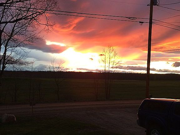 Sunset from front porch